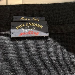 Paul & Shark 100% virgin wool navy cardigan